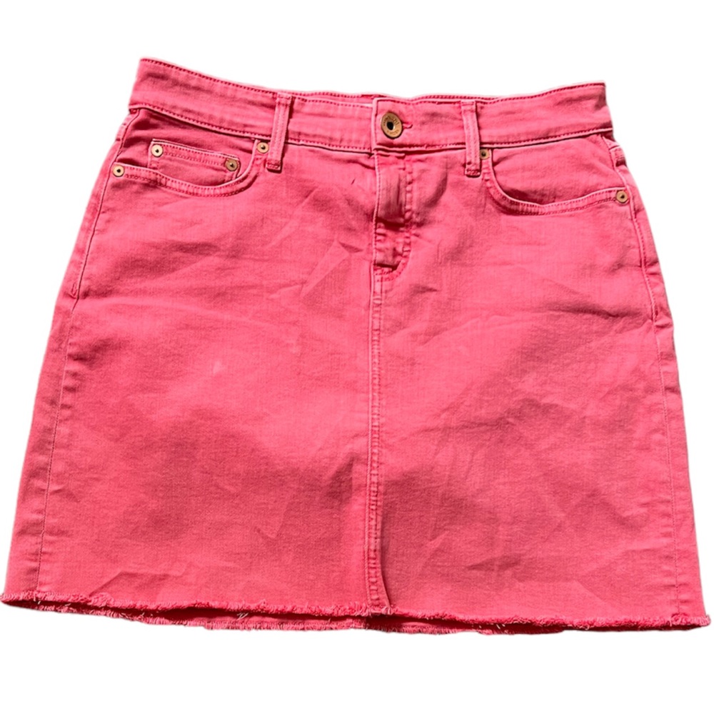 Cranberry Pink Vineyard Vines Denim Skirt | Size 8
